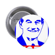 Ron Paul Vote 2012 Red White & Blue Buttons