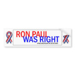 Ron Paul was Right! Bumper Sticker.