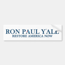 Ron Paul Y'all - Funny Bumper Sticker