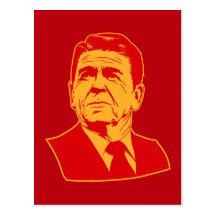 Ronald Reagan 1980 retro portrait Postcard