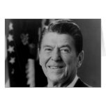 Ronald Reagan B&W Portrait Greeting Card