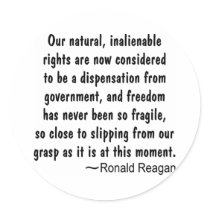 Ronald Reagan Freedom Has Never Been So Sticker