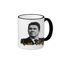 Ronald Reagan Golden Coffee Mugs