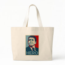 Ronald Reagan Hope Hero Poster - Reagan Bush 84 Canvas Bags