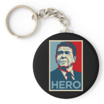 Ronald Reagan Hope Hero Poster - Reagan Bush 84 Keychain