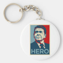 Ronald Reagan Hope Hero Poster - Reagan Bush 84 Keychains