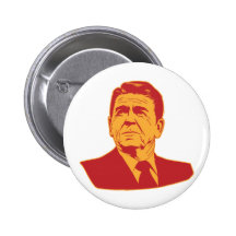 Ronald Reagan Portrait Button