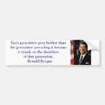 Ronald Reagan Quote Bumper Sticker