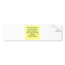ronald reagan quote bumper stickers