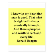 ronald reagan quote postcards