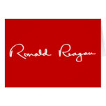 Ronald Reagan Signature Cards