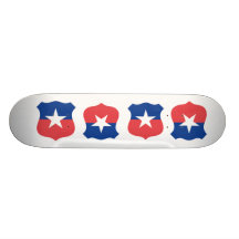 Rondeau chilien de l'Armée de l'Air, Chili Skateboard Customisable