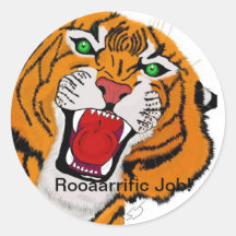 Rooaarrific Job Sticker