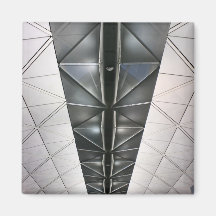 Roof at Hong Kong International Airport Refrigerator Magnets