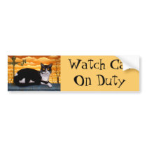 Roof Cat Bumper Sticker