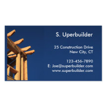 Roof Frame New Construction Business Card Templates