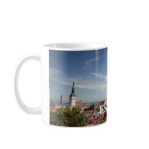 Roof tops in estonia, ESTONIA Coffee Mugs