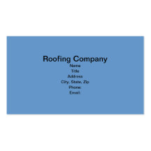 Roofing Company Business Cards