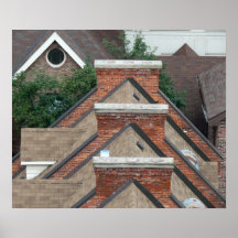 Rooftop Geometry 20 inch x 24 inch Poster