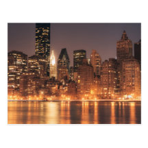 Roosevelt Island View of the New York City Skyline Post Cards