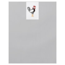 Rooster art: Wyandotte black lacy chicken gifts Personalized Flyer