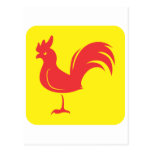 Rooster Chicken Icon Postcard