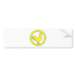 Rooster Cock Hen Chicken Silhouette Male Farm Egg Bumper Sticker