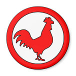 Rooster Cock Hen Chicken Silhouette Male Farm Egg Refrigerator Magnet
