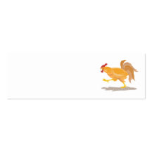 Rooster Cockerel  Retro Business Cards