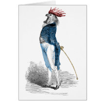 Rooster Gentleman Greeting Cards