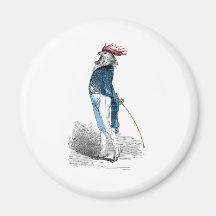 Rooster Gentleman Magnet