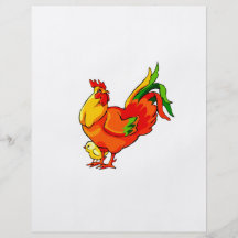 rooster green tail with baby chick.png custom flyer