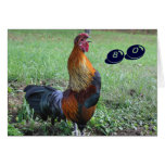 Rooster Humourous 80th Birthday Greeting Card