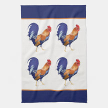 Rooster pattern Kitchen Towel