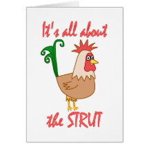 Rooster Struts Card