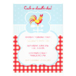 Rooster Weather Vane Birthday Invitation