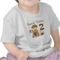 Rootin' Tootin' 2 Year Old Cowboy T-shirt