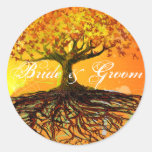 Roots of Love Round Sticker