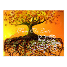 Roots Save The Date Post Cards