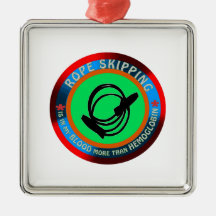 Rope skipping designs ornament