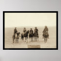 Roping a Grey Wolf in Wyoming 1887 posters