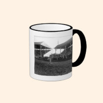 Roping tricks at a rodeo mugs