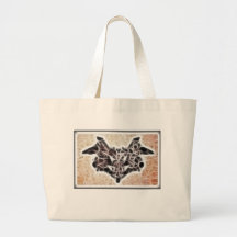 Rorschach Fractal 1 Canvas Bag