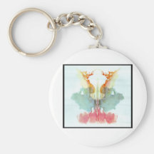 Rorschach Inkblot 9.0 Keychain