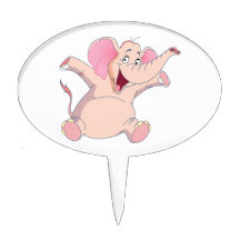 rosa Elefant pink elephant Tortenpicker
