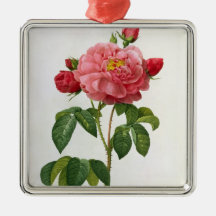 Rosa Gallica Aurelianensis Christmas Ornament