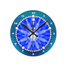 Rosary Dream Catcher Blue Clock