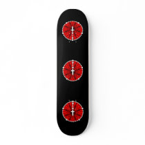 Rosary Dream Catcher Red Skateboard Deck