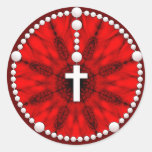 Rosary Dream Catcher Red Stickers