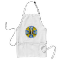 Rosary Dream Catcher Yellow & Blue Aprons